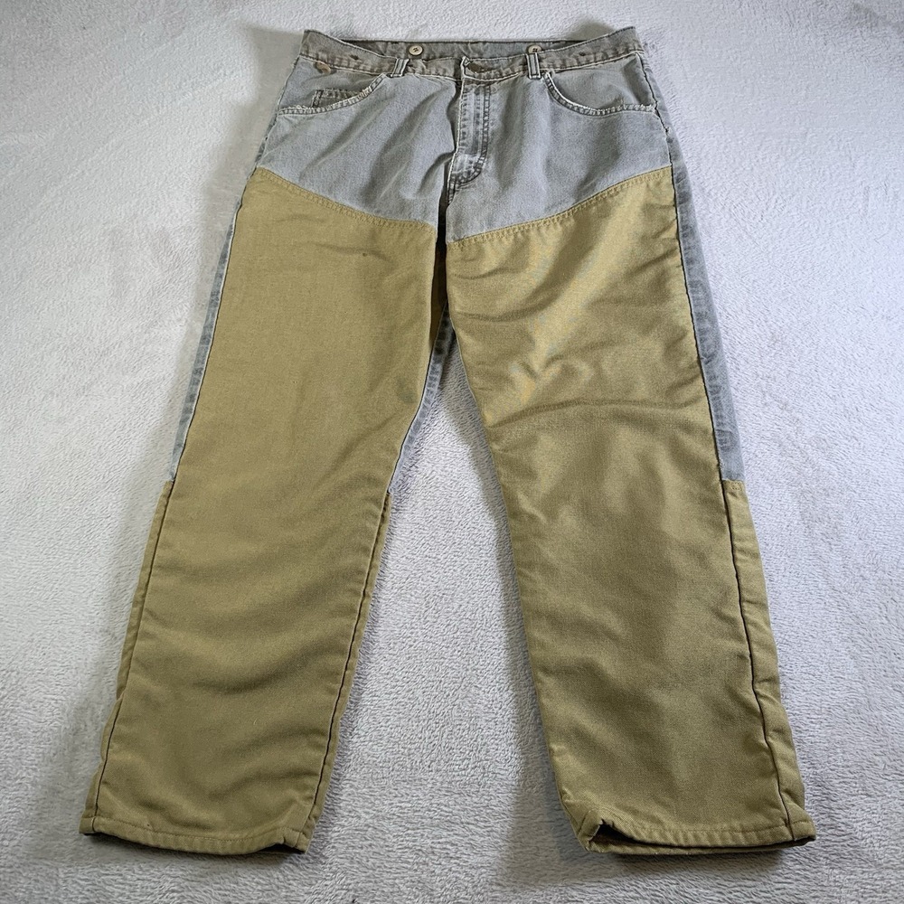 Vintage 90s Wrangler RuggedWear Pro‎ Gear Brush Hunting Outdoor Jeans Mens 34x28